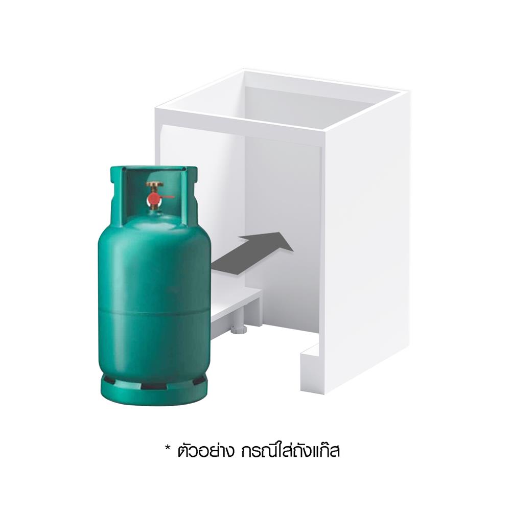 โครงตู้ใส่ถังแก๊ส CABIN UPVC 60x83.5 ซม. สีขาว