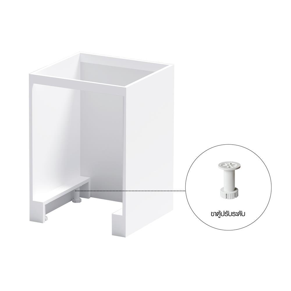 โครงตู้ใส่ถังแก๊ส CABIN UPVC 60x83.5 ซม. สีขาว