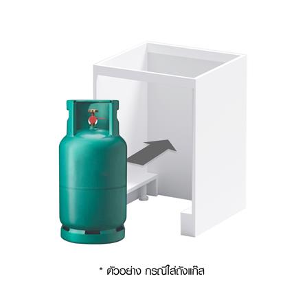 โครงตู้ใส่ถังแก๊ส CABIN UPVC 60x83.5 ซม. สีขาว_2