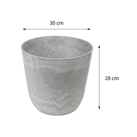 กระถางพลาสติก SPRING MORAY 30 ซม. สีขาว_6