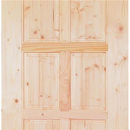 ประตูไม้สนนิวซีแลนด์ ไม่เจาะลูกบิด MODERN DOORS CE-11 90X200 ซม. สีธรรมชาติ_1