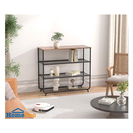 ชั้นรองเท้า 3 ชั้น พร้อม TOP ไม้ STACKO URBAN 75X30X68 ซม. สีดำ_5