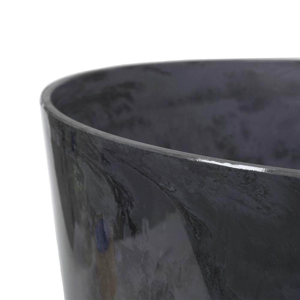 กระถางพลาสติก SPRING MORAY 35 ซม. สีเทา