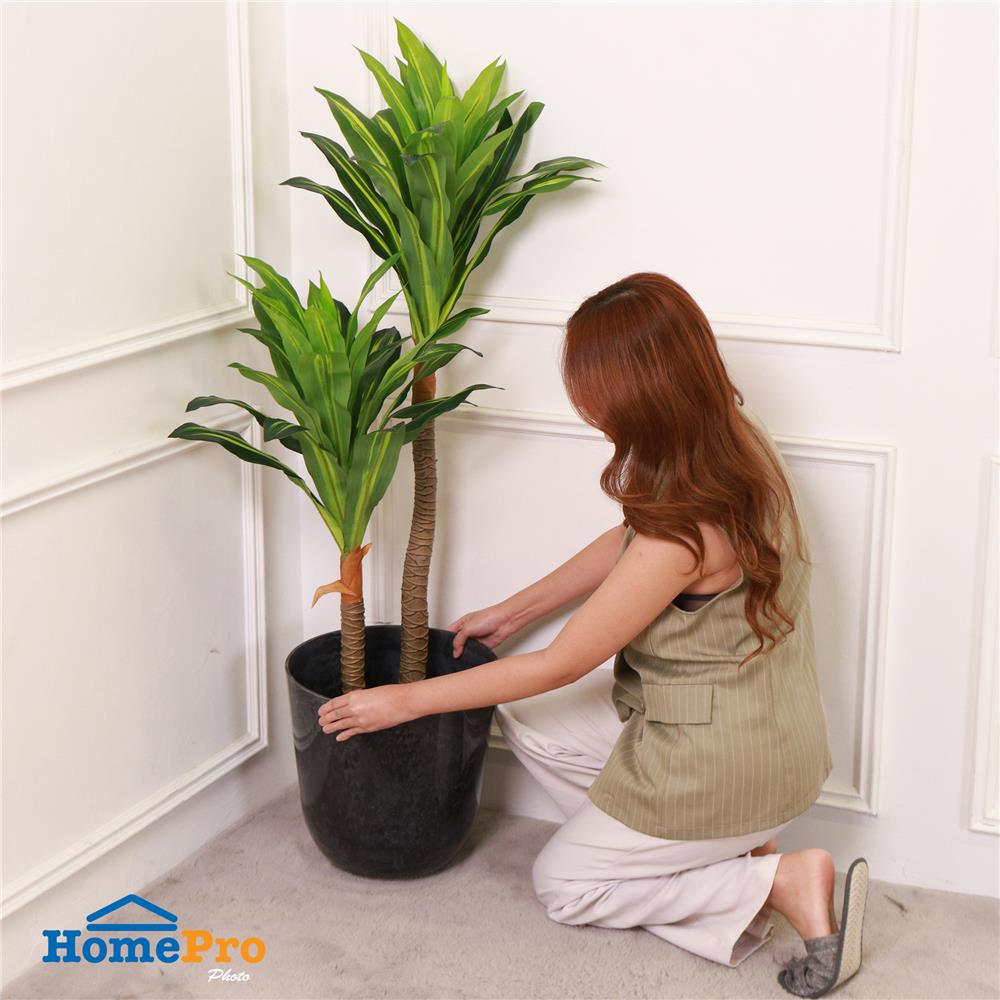 กระถางพลาสติก SPRING MORAY 35 ซม. สีเทา