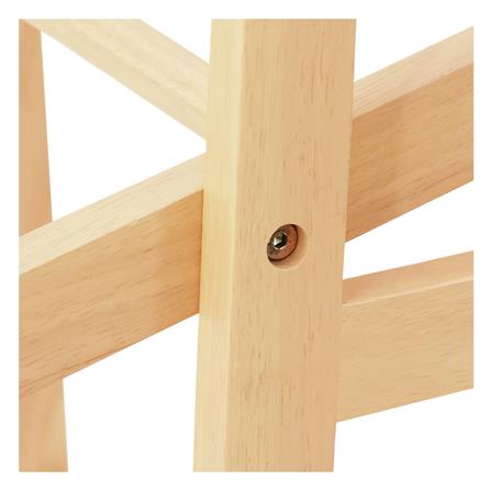 ราวแขวนผ้าไม้พร้อมราวพาดผ้า 2 ชั้น 75 ซม. PLIM STEM สีเนเชอรัล_4