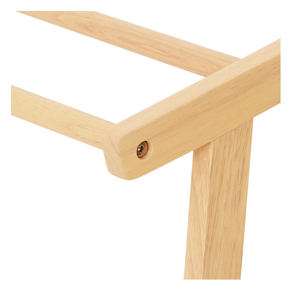 ราวพาดผ้าไม้ยางพารา 4 เส้น PLIM STEM 75 ซม. สีเนเชอรัล