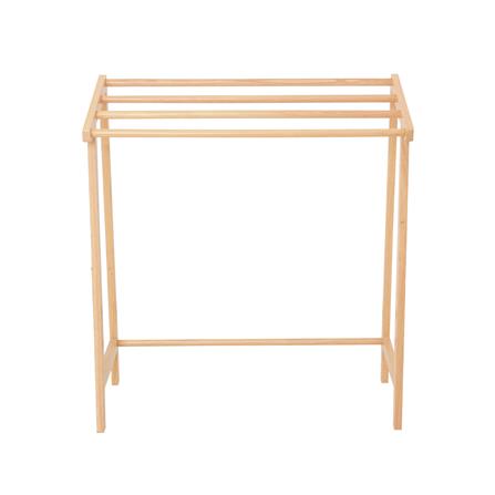 ราวพาดผ้าไม้ยางพารา 4 เส้น PLIM STEM 75 ซม. สีเนเชอรัล_2