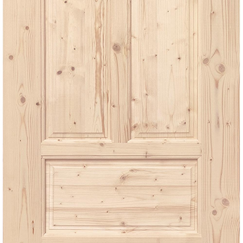 ประตูไม้สนนิวซีแลนด์ ไม่เจาะลูกบิด MODERN DOORS CE-10 90X200 ซม. สีธรรมชาติ