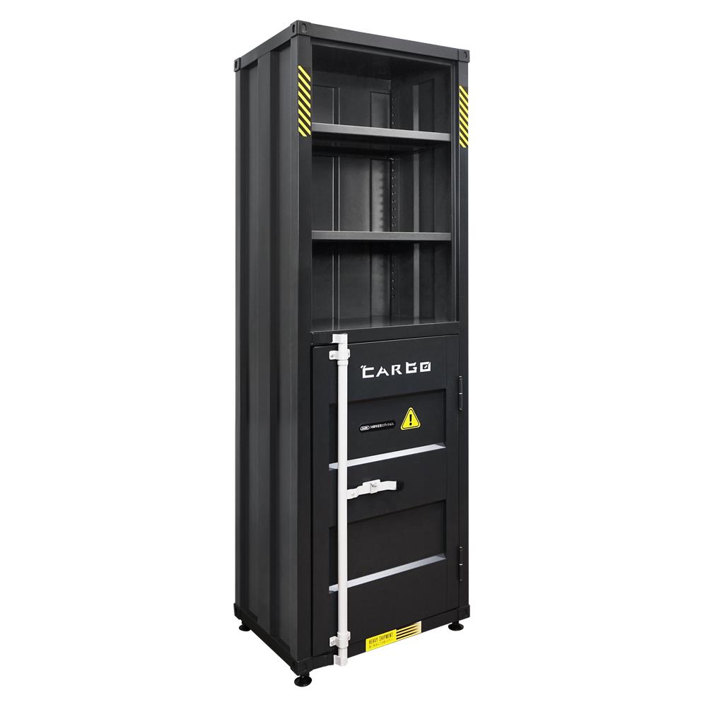 ตู้เอกสารเหล็กสูง SURE CG-643H 60 ซม. สีดำ/เทา