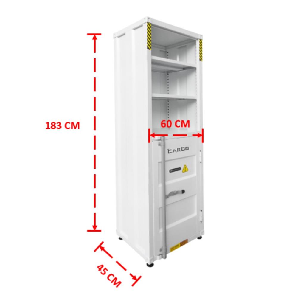 ตู้เอกสารเหล็กสูง SURE CG-643H 60 ซม. สีขาว