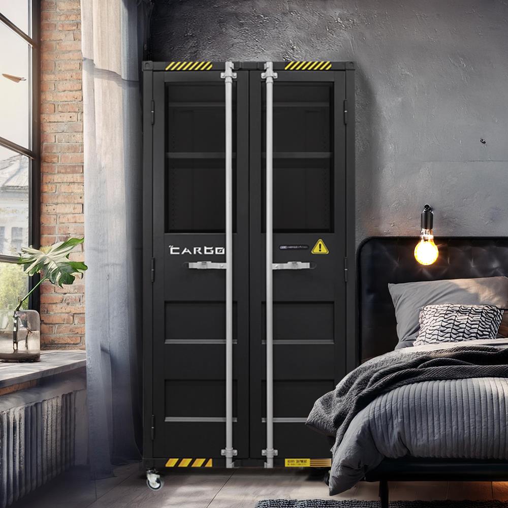 ตู้เอกสารเหล็กสูง SURE CG-962W 90 ซม. สีดำ/เทา