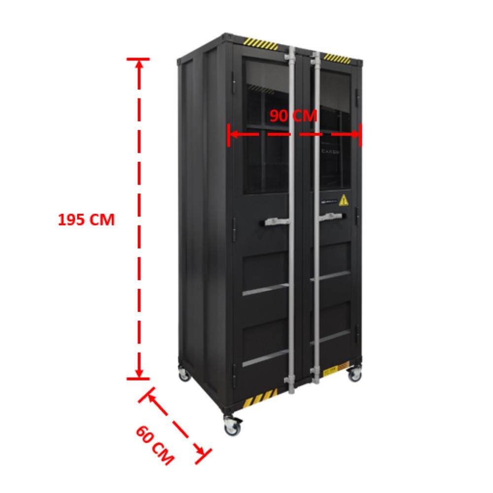 ตู้เอกสารเหล็กสูง SURE CG-962W 90 ซม. สีดำ/เทา