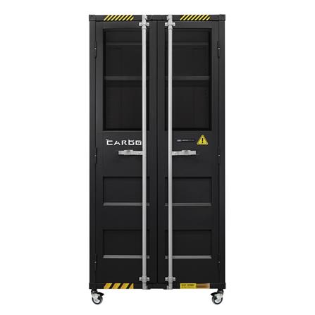 ตู้เอกสารเหล็กสูง SURE CG-962W 90 ซม. สีดำ/เทา_0