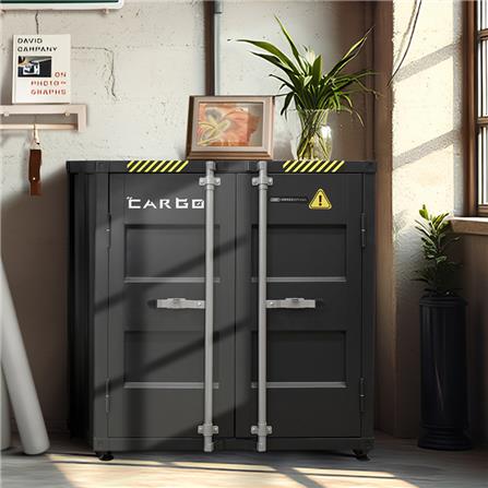 ตู้เอกสารเหล็กเตี้ย SURE CG-943L 90 ซม. สีดำ/เทา_5