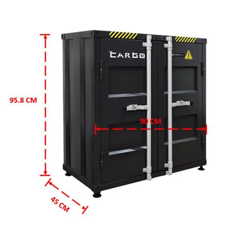 ตู้เอกสารเหล็กเตี้ย SURE CG-943L 90 ซม. สีดำ/เทา_6