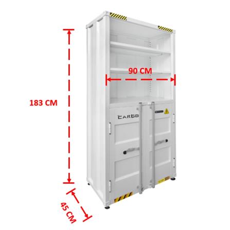 ตู้เอกสารเหล็กสูง SURE CG-943H 90 ซม. สีขาว_4