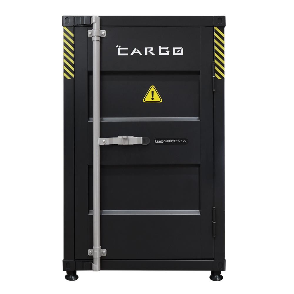 ตู้เอกสารเหล็กเตี้ย SURE CG-643L 60 ซม. สีเทา/ดำ