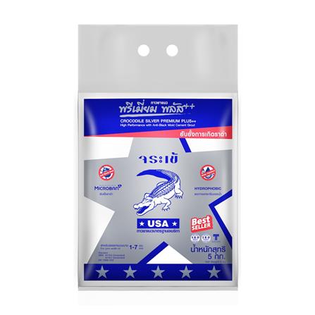 กาวยาแนว จระเข้ PREMIUM PLUS 5 กก. สีขาวไข่มุก_0