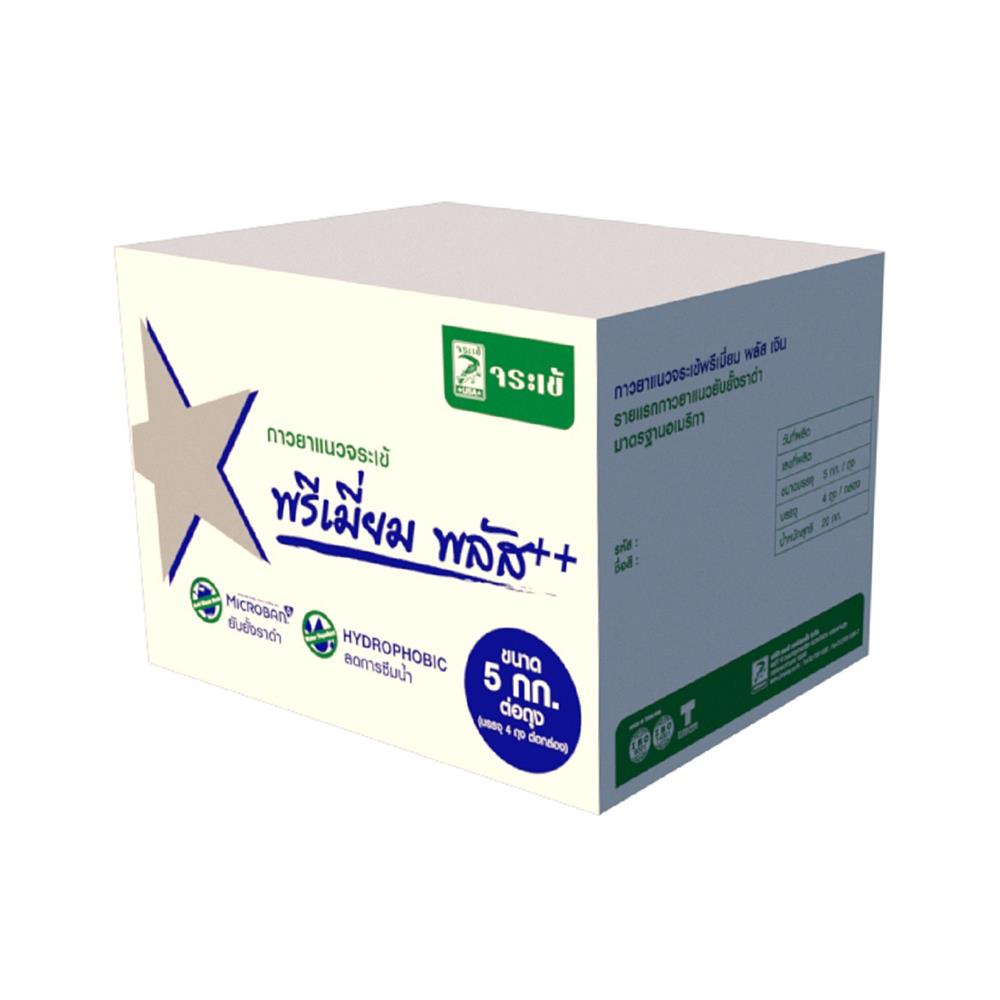 กาวยาแนว จระเข้ พรีเมี่ยม พลัส เงิน 5 กก. สีครีม