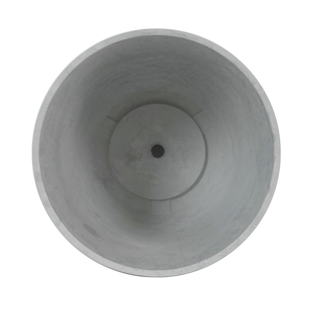 กระถางพลาสติก SPRING MORAY 21 ซม. สีขาว