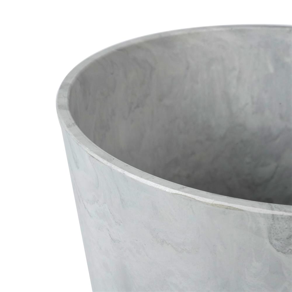 กระถางพลาสติก SPRING MORAY 21 ซม. สีขาว