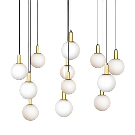 ไฟช่อ LUMAX 01-03093 สีขาว/ทอง/ดำ 12 หัว_1