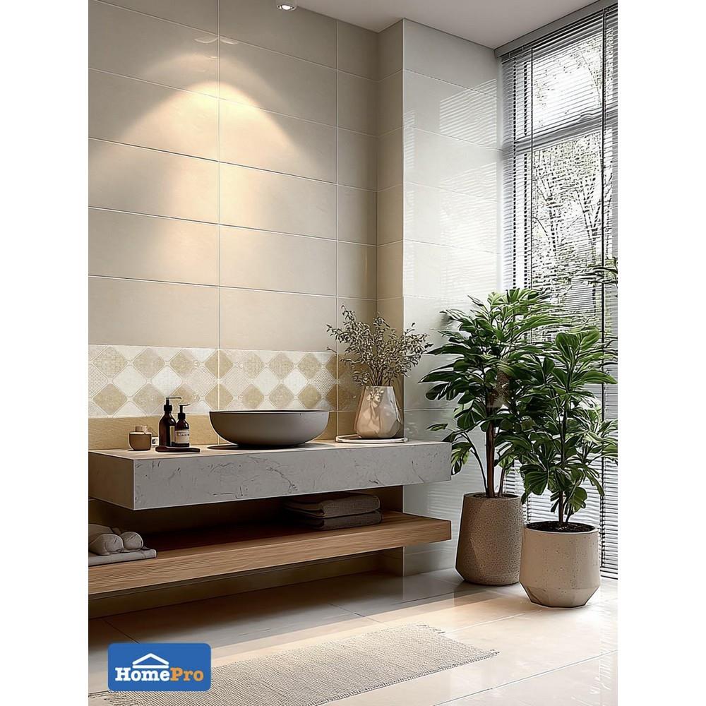 กระเบื้องผนัง 30x60 ซม. TARA แลนเดอร์ กลาง เบจ A 1.44 ตร.ม.