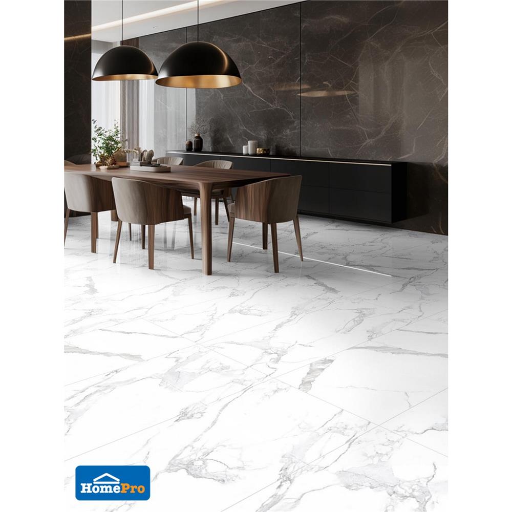 กระเบื้องพื้นพอร์ซเลน 80x160 ซม. DURAGRES ลูเซนต์ เบียงโค่ ขาว 2.56 ตร.ม.