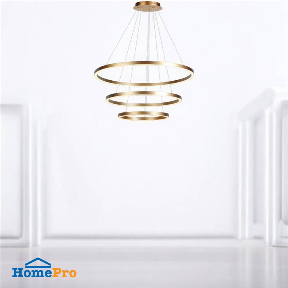 ไฟช่อ LED L&E 01-A0196 70 วัตต์ WARM WHITE สีทองเหลือง 3 หัว