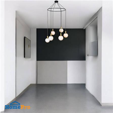 ไฟช่อ LUMAX 01-03092 สีขาว/ดำ/ทอง 6 หัว_2