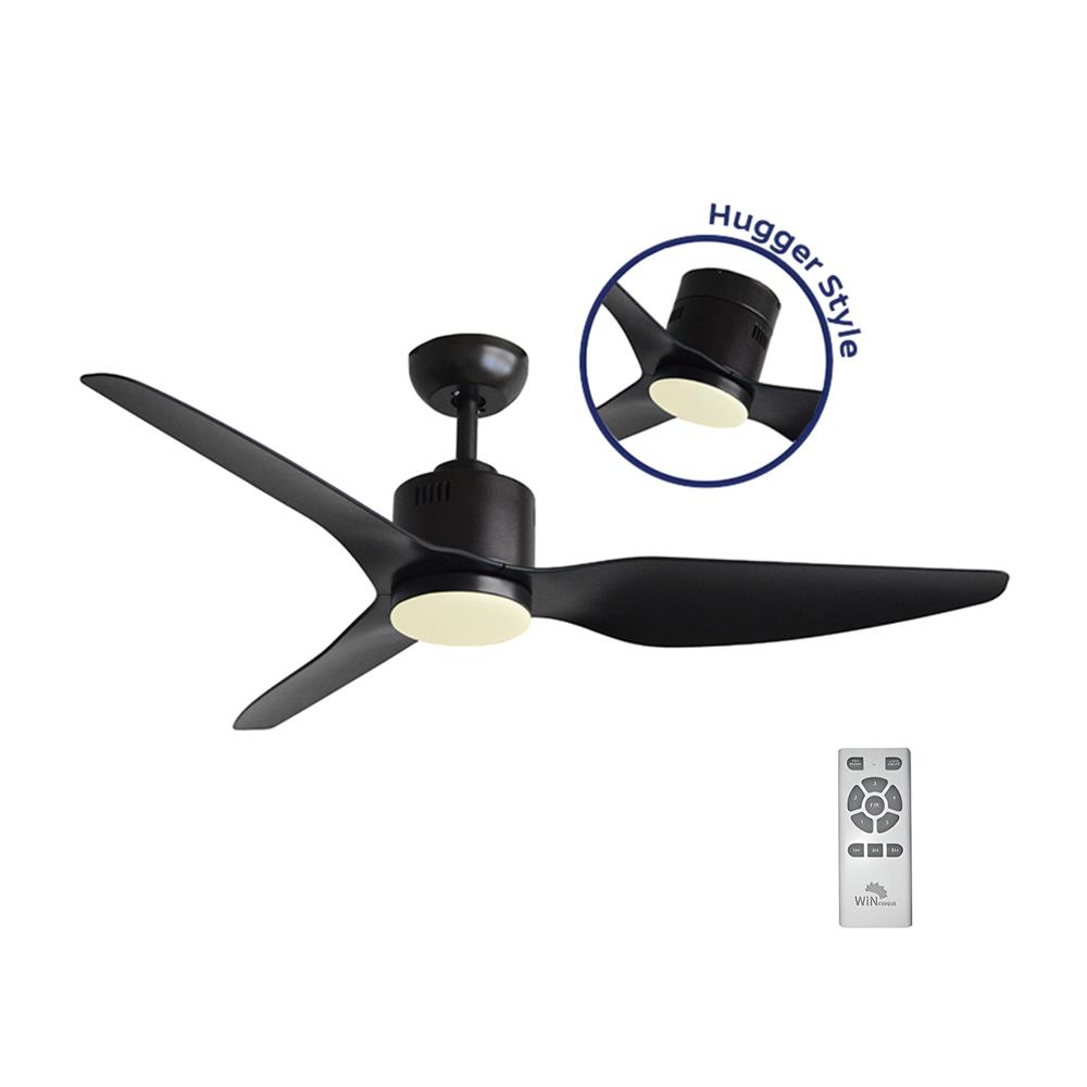 พัดลมโคมไฟ LED WINFAVOUR WFDC52/DC28(MBK) 52 นิ้ว 18 วัตต์ DAYLIGHT/COOL WHITE/WARM WHITE สีดำ