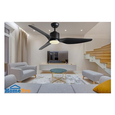 พัดลมโคมไฟ LED WINFAVOUR WFDC52/DC28(MBK) 52 นิ้ว 18 วัตต์ DAYLIGHT/COOL WHITE/WARM WHITE สีดำ_2