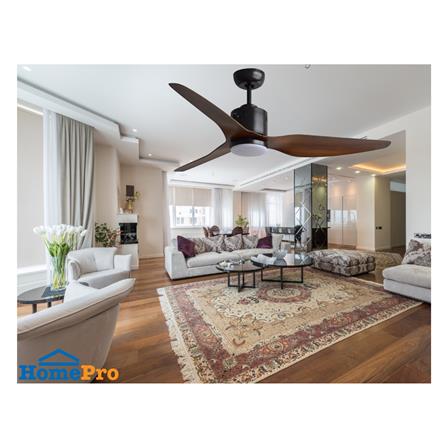 พัดลมโคมไฟ LED WINFAVOUR WFDC52/DC24(ORB) 52 นิ้ว 18 วัตต์ DAYLIGHT/COOL WHITE/WARM WHITE สีน้ำตาล_2