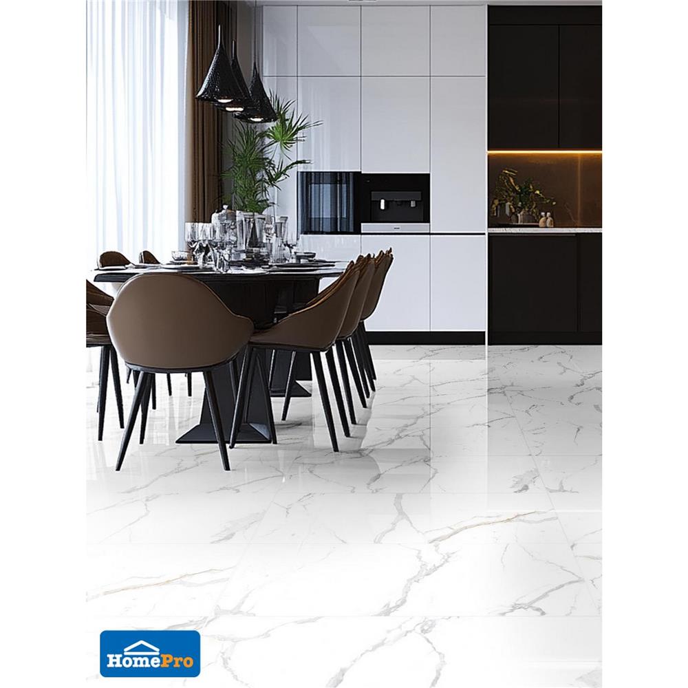 กระเบื้องพื้นพอร์ซเลน 80x160 ซม. DURAGRES นิว แบรี่  ขาว 2.56 ตร.ม.