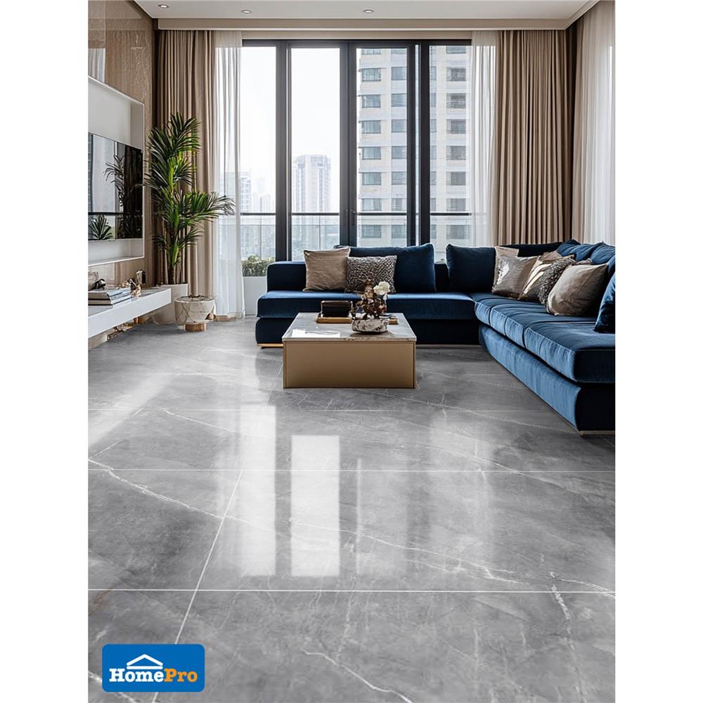 กระเบื้องพื้นพอร์ซเลน 80x160 ซม. DURAGRES สเคลอรา เทา 2.56 ตร.ม.