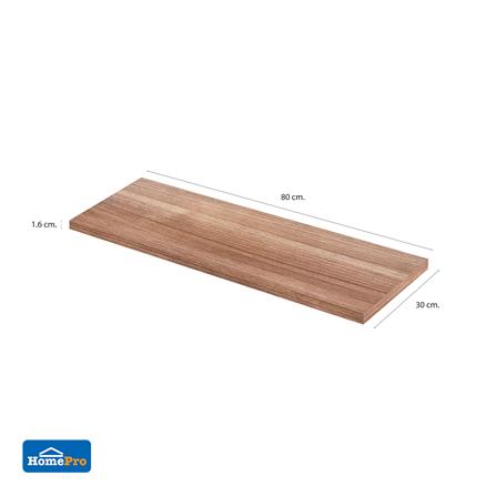 แผ่นชั้นไม้เมลามีน STACKO 80X30X1.6 ซม. สีดาร์ค วอลนัท_4