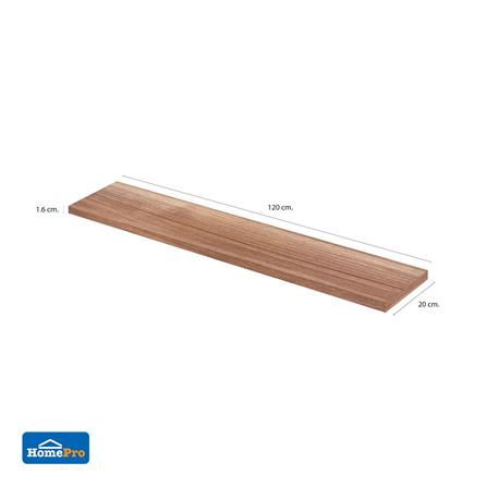 แผ่นชั้นไม้เมลามีน STACKO 120X20X1.6 ซม. สีดาร์ค วอลนัท_4