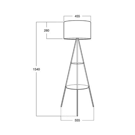 ไฟตั้งพื้น L&E 01-03090 สีขาว 1 หัว_3