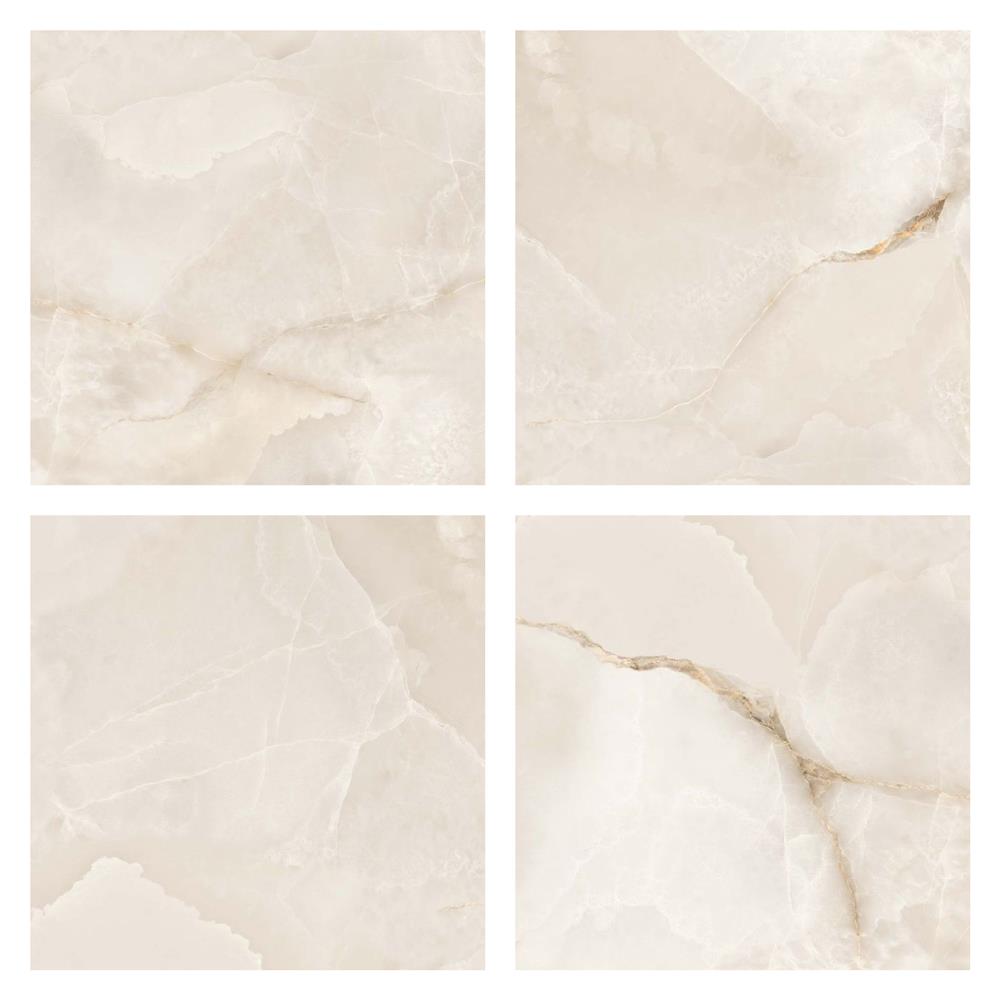 กระเบื้องพื้นพอร์ซเลน 80x80 ซม. DURAGRES เลซี ลินิน ไอวอรี่ A 1.92 ตร.ม.