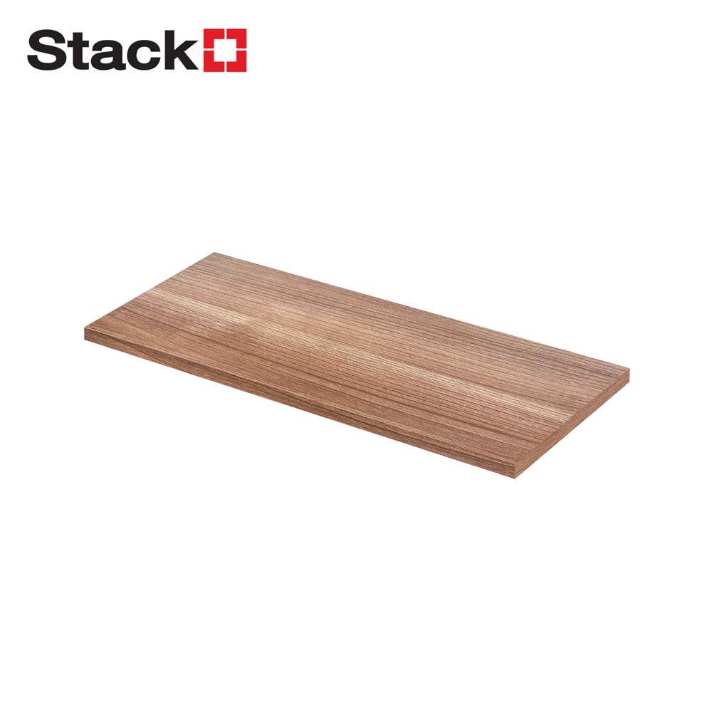แผ่นชั้นไม้เมลามีน STACKO 60X30X1.6 ซม. สีดาร์ค วอลนัท