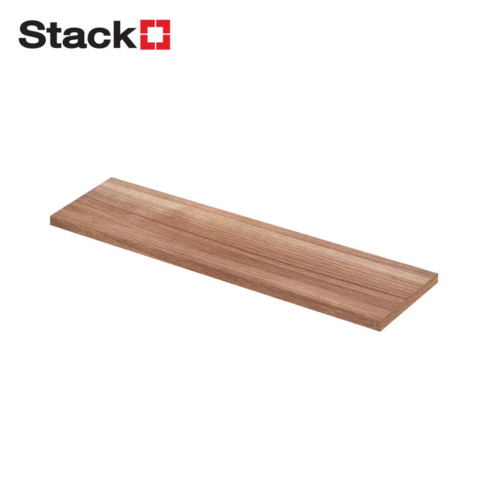 แผ่นชั้นไม้เมลามีน STACKO 60X20X1.6 ซม. สีดาร์ค วอลนัท