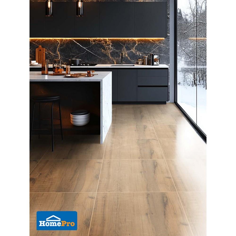 กระเบื้องพื้นพอร์ซเลน 60x60 ซม. DURAGRES โคอะวู้ด บราวน์ A 1.44 ตร.ม.