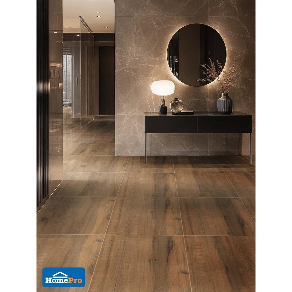 กระเบื้องพื้นพอร์ซเลน 60x60 ซม. DURAGRES โคอะวู้ด บราวน์ A 1.44 ตร.ม.