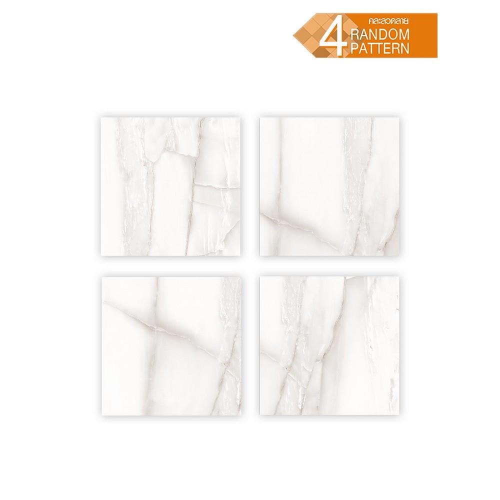 กระเบื้องพื้นพอร์ซเลน 60x60 ซม. DURAGRES เดมี่ ไวท์ A 1.44 ตร.ม.