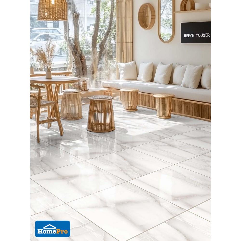 กระเบื้องพื้นพอร์ซเลน 60x60 ซม. DURAGRES เดมี่ ไวท์ A 1.44 ตร.ม.
