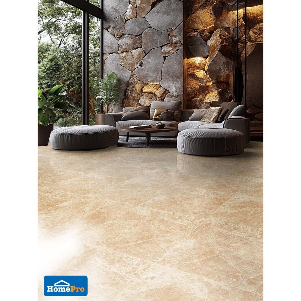 กระเบื้องพื้นพอร์ซเลน 60x60 ซม. DURAGRES แอมโปร เบจ A 1.44 ตร.ม.