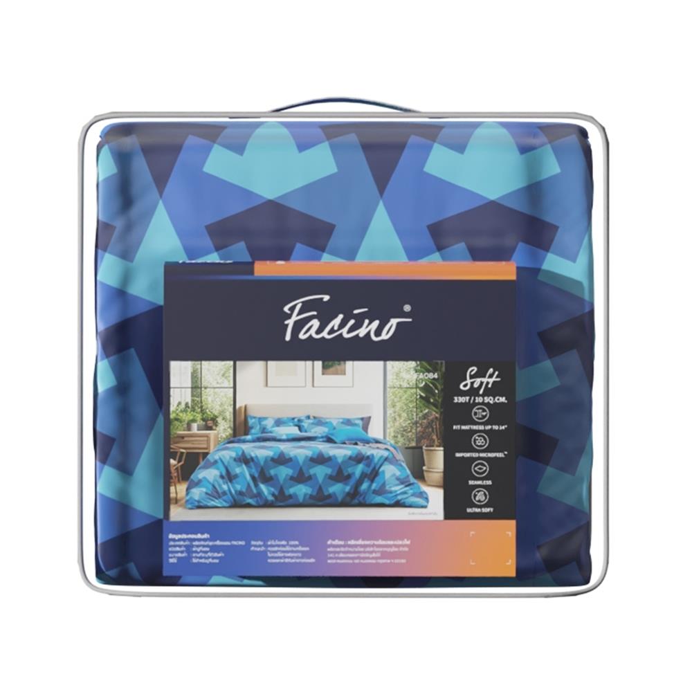 ชุดผ้าปูที่นอน 3.5 ฟุต (ชุด 4 ชิ้น) FACINO PRINT FA084