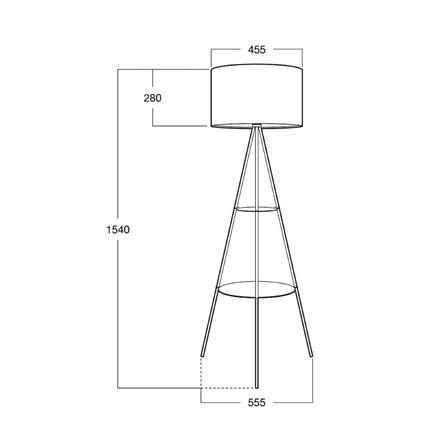ไฟตั้งพื้น L&E 01-03089 สีดำ 1 หัว_3