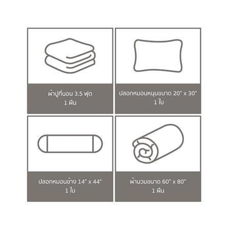 ชุดผ้าปูที่นอน 3.5 ฟุต (ชุด 4 ชิ้น) FACINO PRINT FA082_5