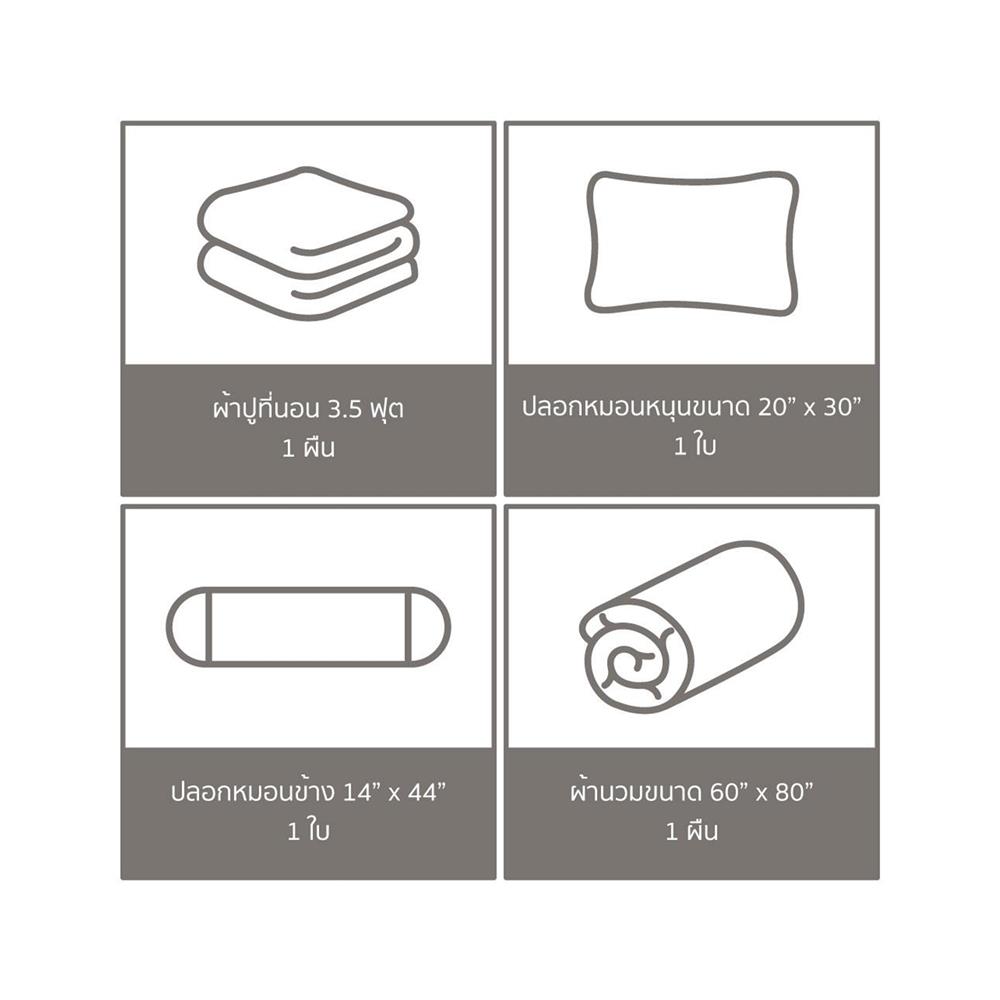 ชุดผ้าปูที่นอน 3.5 ฟุต (ชุด 4 ชิ้น) FACINO PRINT FA083